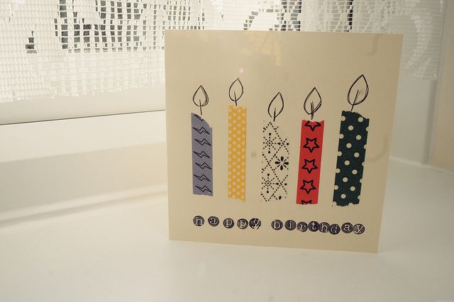 Homemade Candle Birthday Card -   homemade candle birthday card.