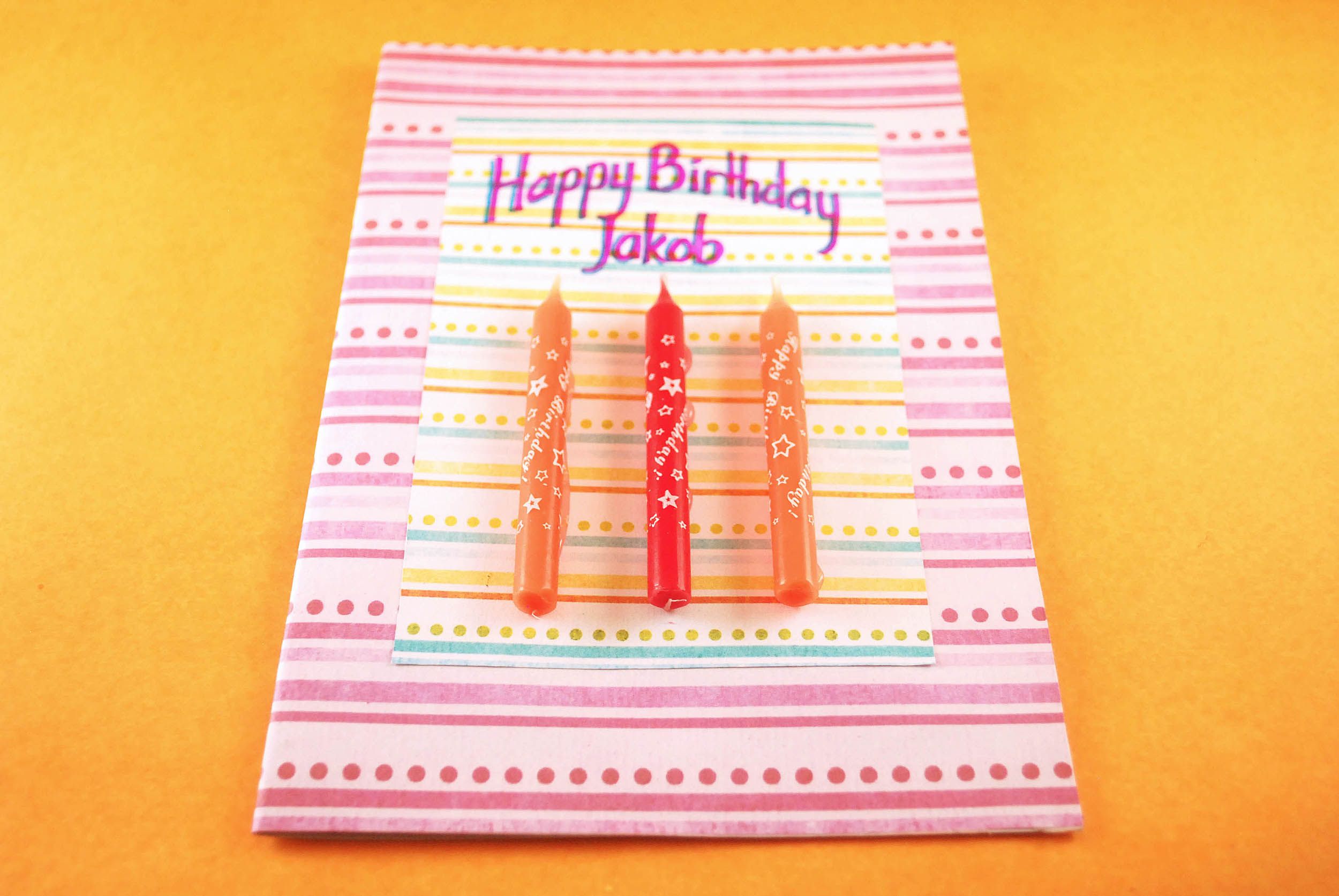 homemade birthday cards for kids eight candle birthday card -   homemade candle birthday card.
