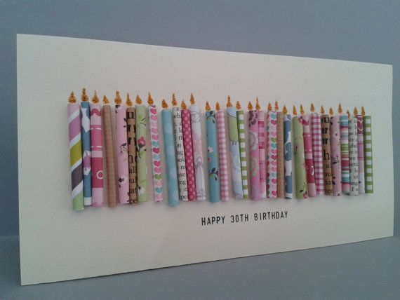 homemade birthday cards for kids eight candle birthday card -   homemade candle birthday card.