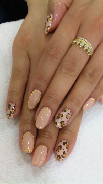 leopard nail paint