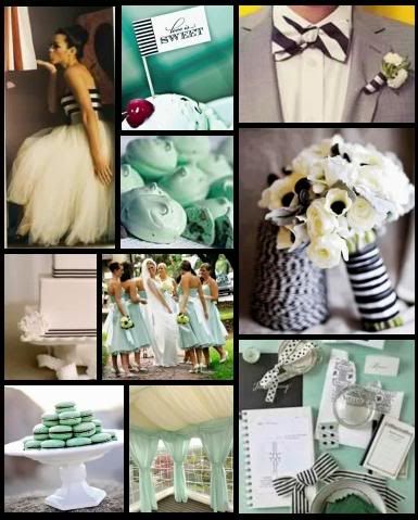 mint green wedding:)