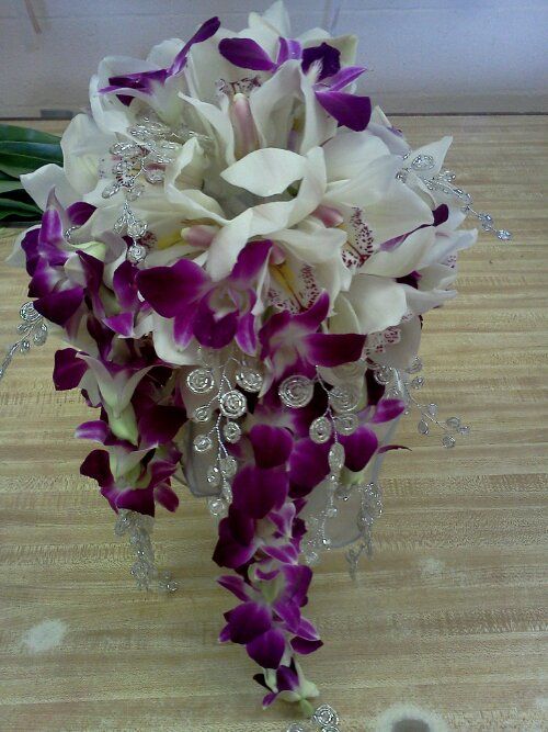 orchid wedding boquet