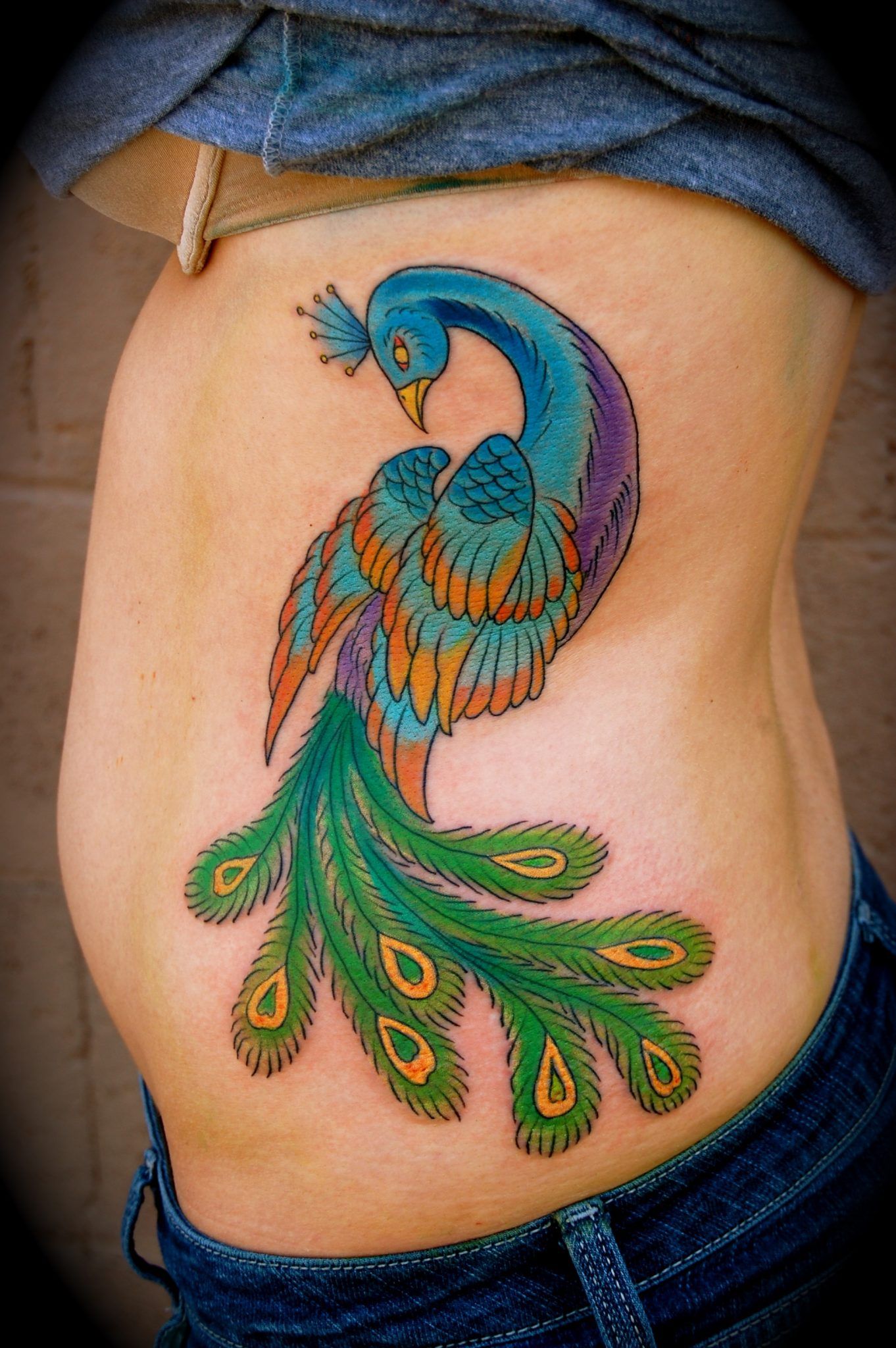 Peacock Tattoo Designs For Woman Funny Tattoos Tattoo Design -   Peacock tattoo Ideas