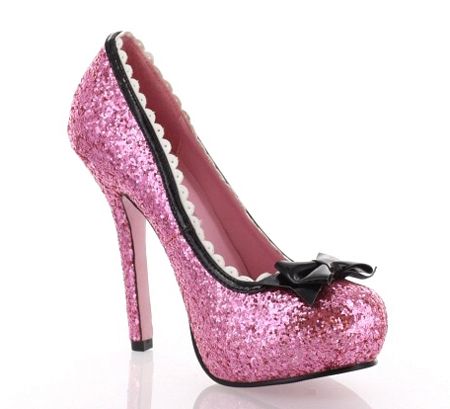 pink sparkly shoes!