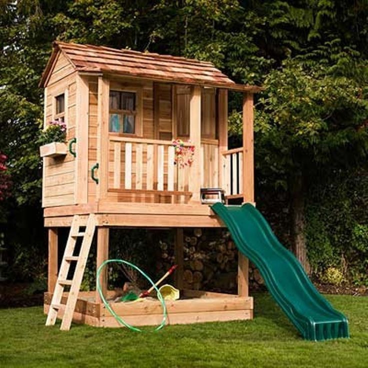on wood manor playhouses -   Playhouses Ideas
