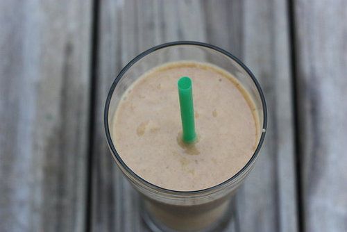 pumpkin spice smoothie   1/2 cup pumpkin (canned or freshly cooked) 1/2 frozen b