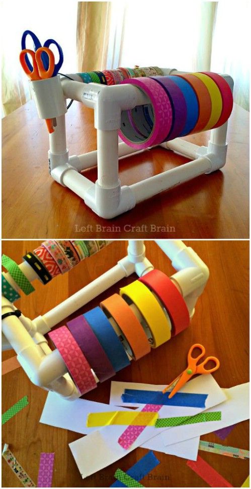 Tape Dispenser -   How use pvc pipe for home and garden