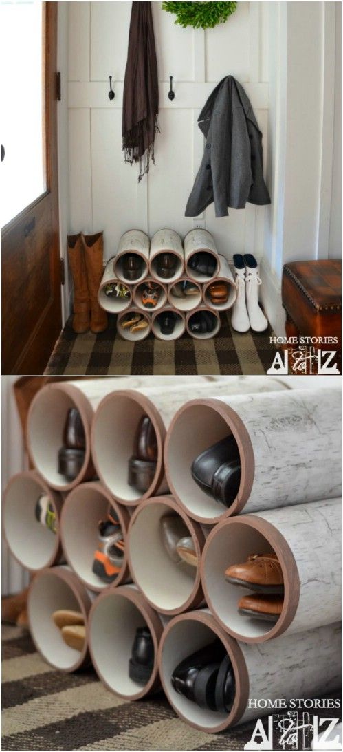 Shoe Rack -   How use pvc pipe for home and garden