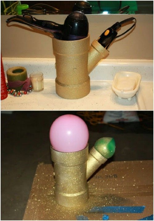 Hair Dryer Caddy -   How use pvc pipe for home and garden