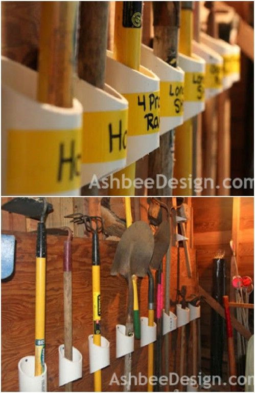 Garden Tool Organizer -   How use pvc pipe for home and garden