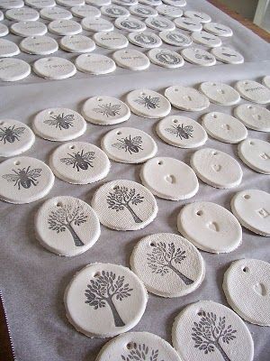 salt dough, stamped. gift tags or ornaments! 1 cup salt 2 cups all purpose flour