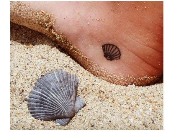 Seashell Tattoo On Wrist 10 beautiful beach seashell tattoo designs -   Seashell Gallery