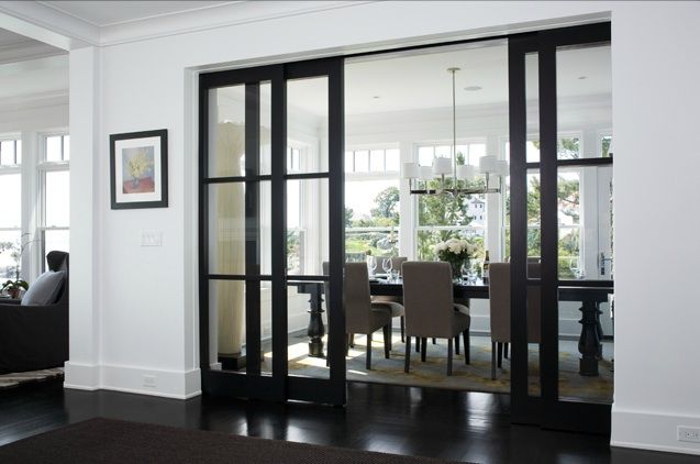 sliding doors by lda architects via elements of style.. love this idea