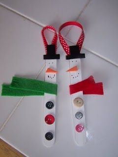 snowman ornaments for kids to make