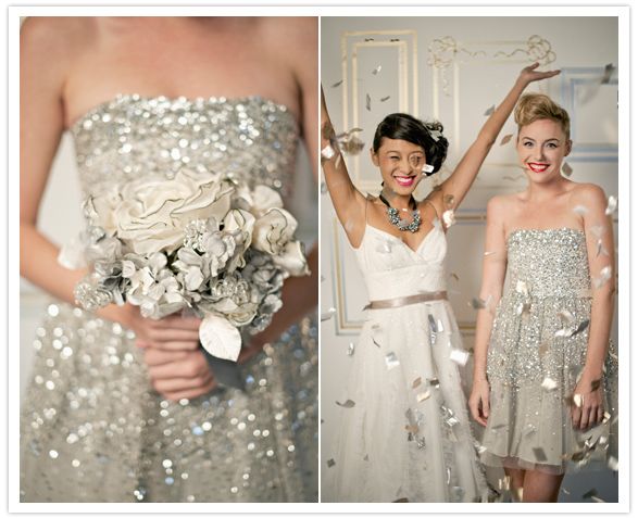 sparkly bridesmaids dresses?