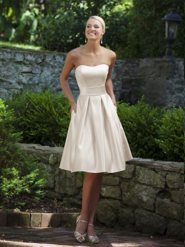 strapless bridesmaid gowns. Simple and classy