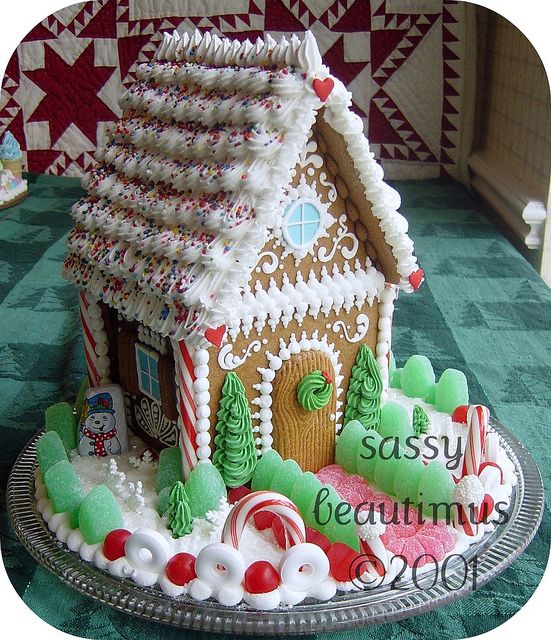 stunning gingerbread house