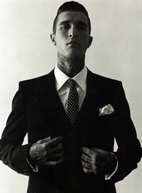 tattoos and suit…. so hot