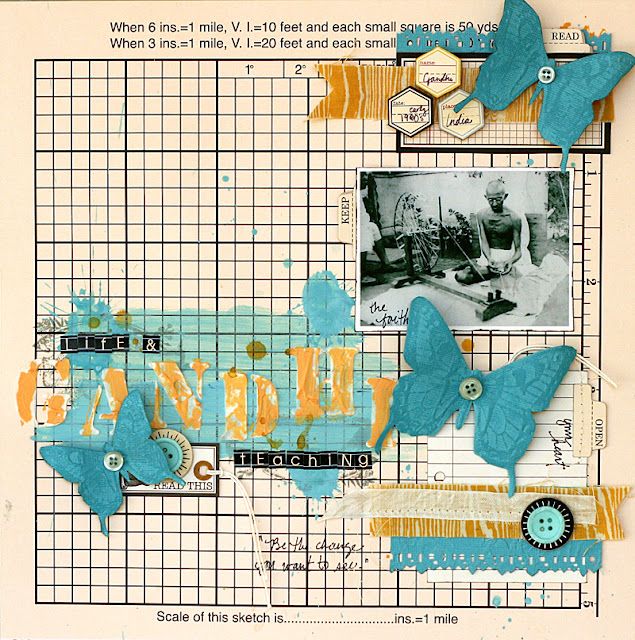 the colors – the techniques – amazing layout by Leah Farquharson