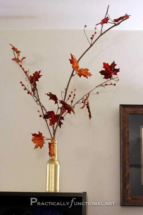 DIY Fall Decor with leave -   HOME DECORATIONS WITH FALL LEAVES