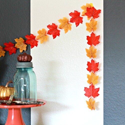 Fall Garland -   HOME DECORATIONS WITH FALL LEAVES