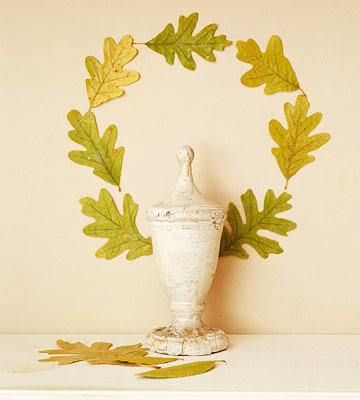 HOME DECORATIONS WITH FALL LEAVES