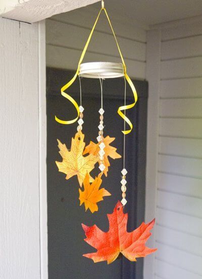 Fall Leaf Mobile -   HOME DECORATIONS WITH FALL LEAVES