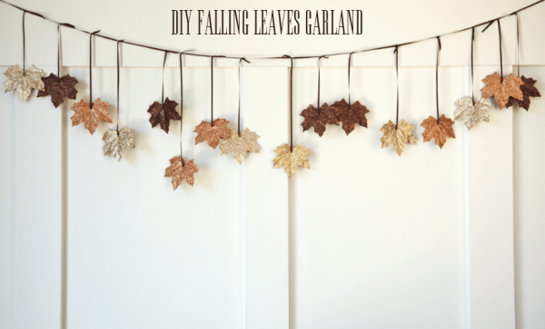 DIY Falling Leaves Garland -   HOME DECORATIONS WITH FALL LEAVES