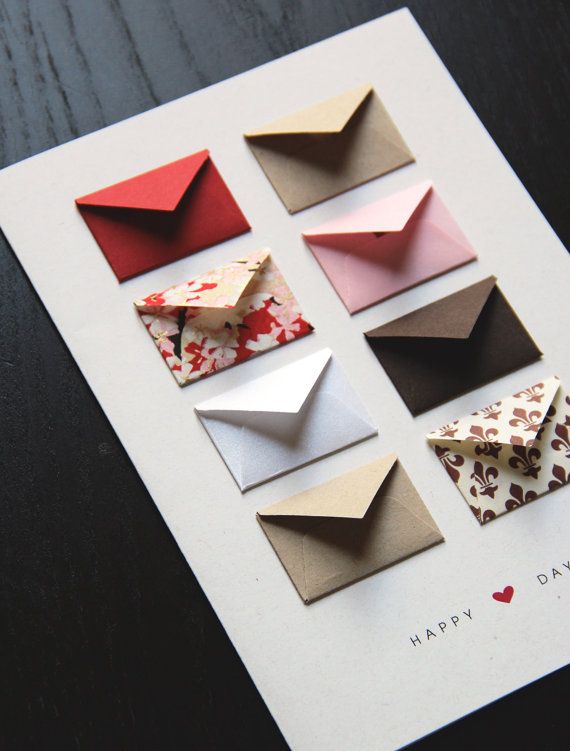 tiny envelopes with messages