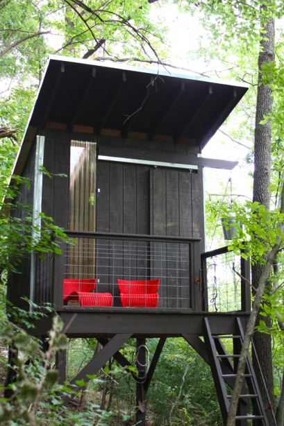 treehouse invisible barn door