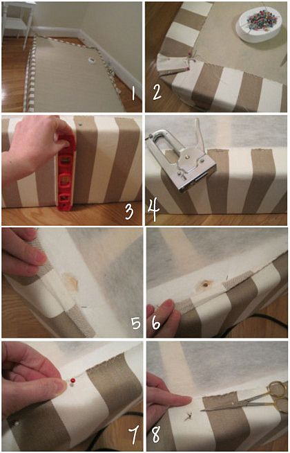 upholster the box spring instead of using a bed skirt