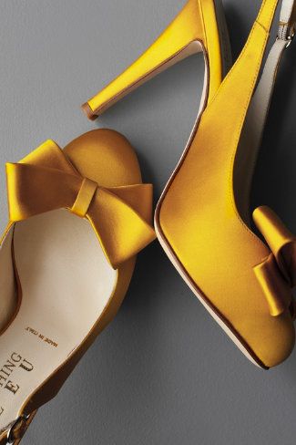 yellow wedding shoes.  #shoes