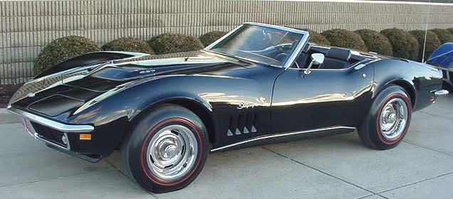 1969 Stingray Corvette, probably the most sexy and flamboyant of muscle cars.