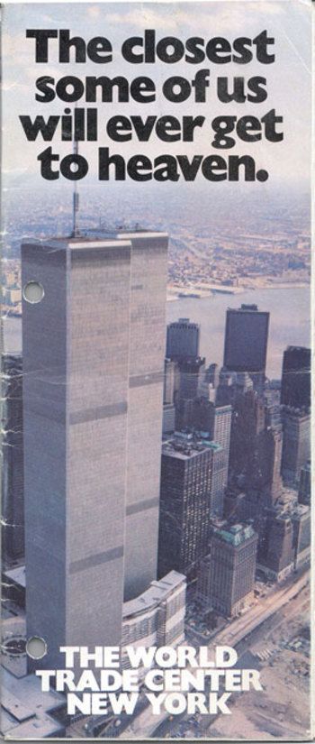 *1984 Ad for World Trade Center with an EERIE Caption Considering 9/11