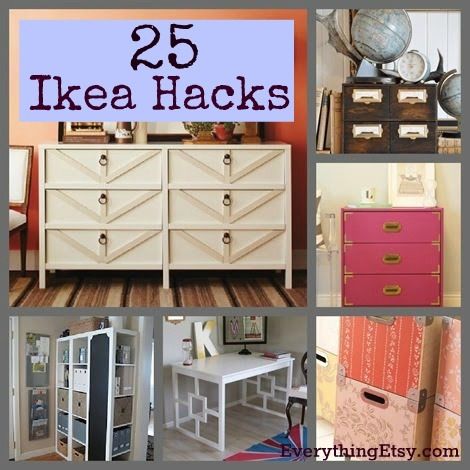 25 DIY ikea ideas :: turn simple Ikea products into amazing home decor.