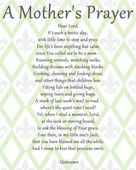 A Mother's Prayer, LOVE LOVE LOVE this!!