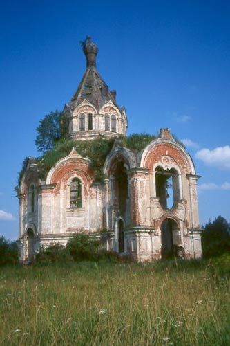 Abandoned Countryside Church In Russia