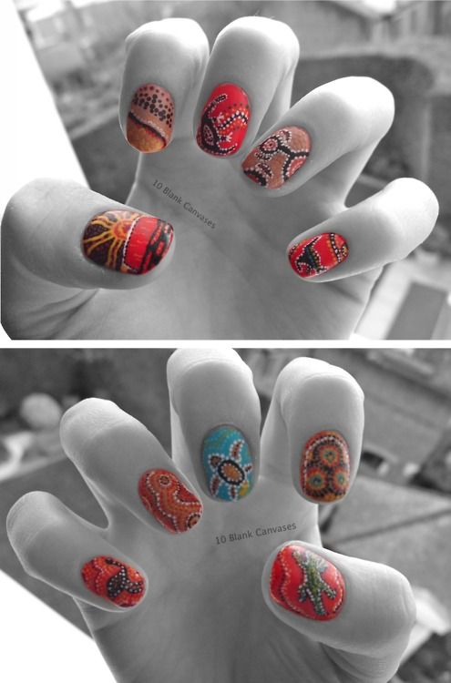 Aboriginal Nail Art