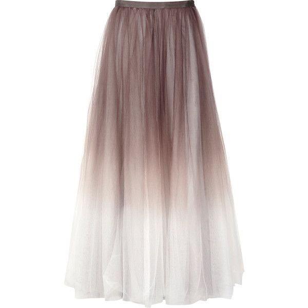 Amiana Tulle Maxi Skirt found on Polyvore