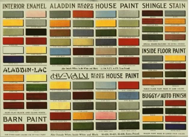 Arts and Crafts style colors