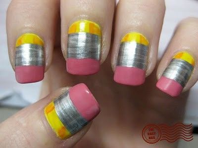Back-to-school fingernail polish – awesome.