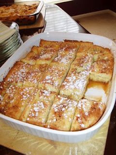 Baked french toast.