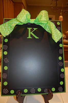 Baking pans spray painted with chalkboard paint & they are magnetic… cute