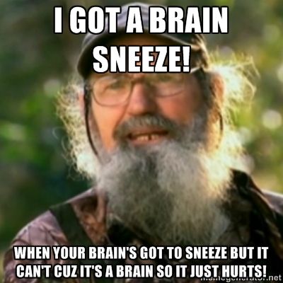 Brain sneeze
