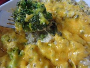 Cheesy Chicken Broccoli Rice Casserole