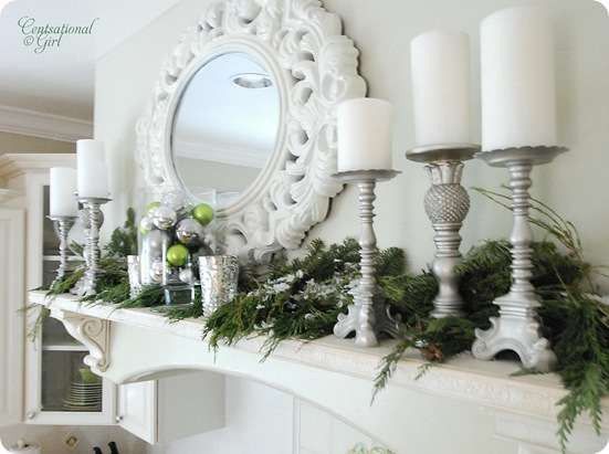 Chic on a Shoestring Decorating: Christmas Mantels (or Mantles?)