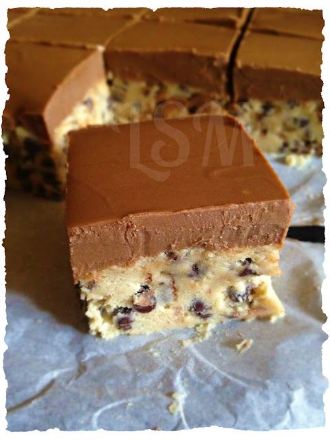 Chocolate Chip Cookie Dough Bars.