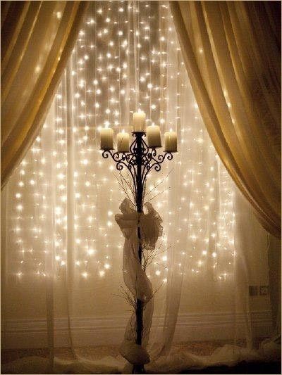 @Christin Sanders I saw this and thought of you. Lights behind a sheer curtain.