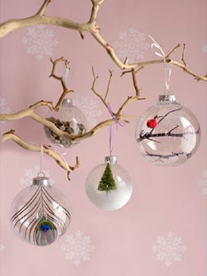 Christmas Ornament Ideas – Glass Ball Ornaments – Country Living