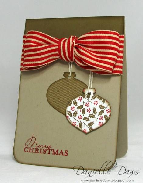 Christmas ornament card